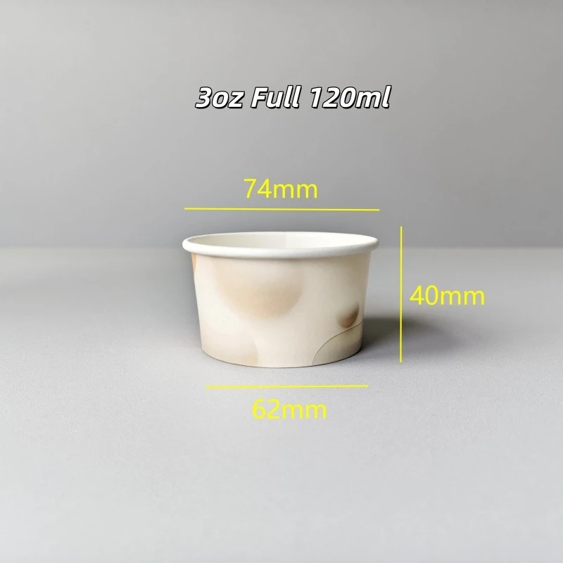 3oz 100ml Small Ice Cream Cups With Seal And FDA suppliers